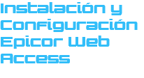 Instalación y Configuración Epicor Web Access